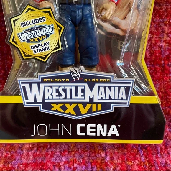 Wrestlemania XXVII John Cena Action Figure 2011 Atlanta NIB Toys R Us VINTAGE - Picture 4 of 11